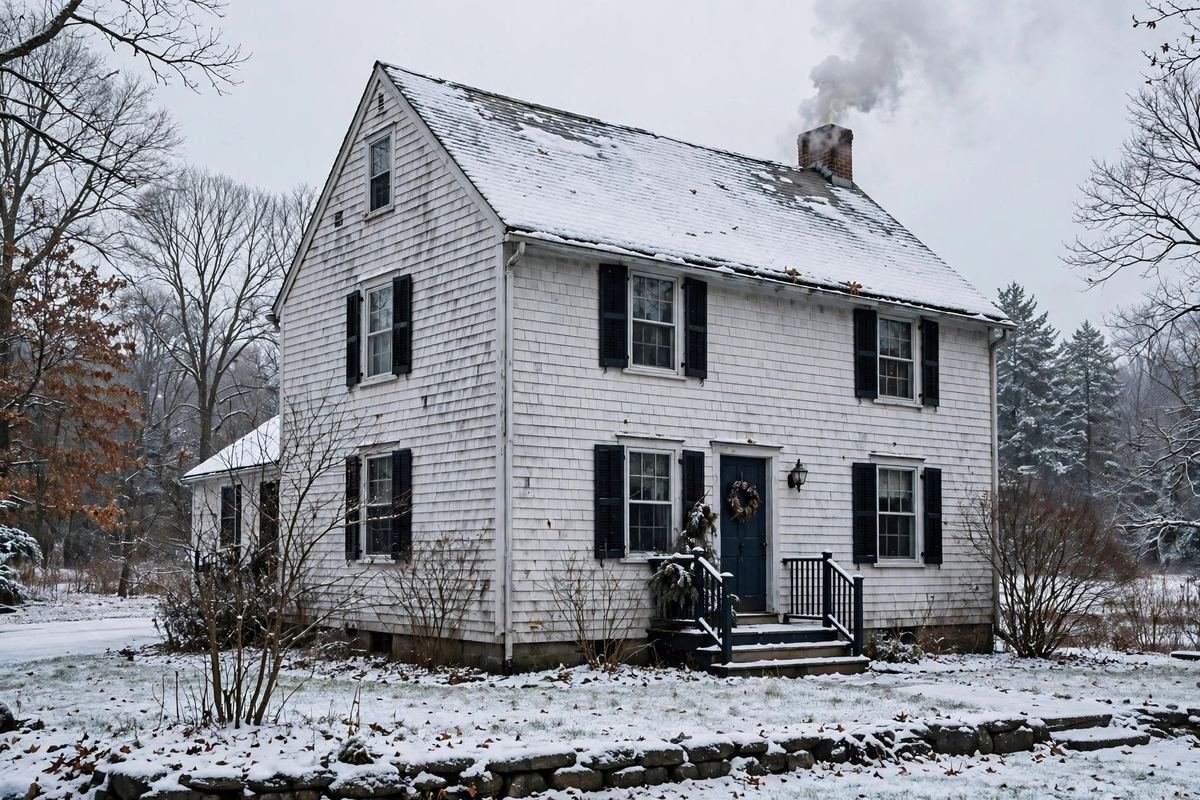 Home exterior typical of Norwood, Massachusetts